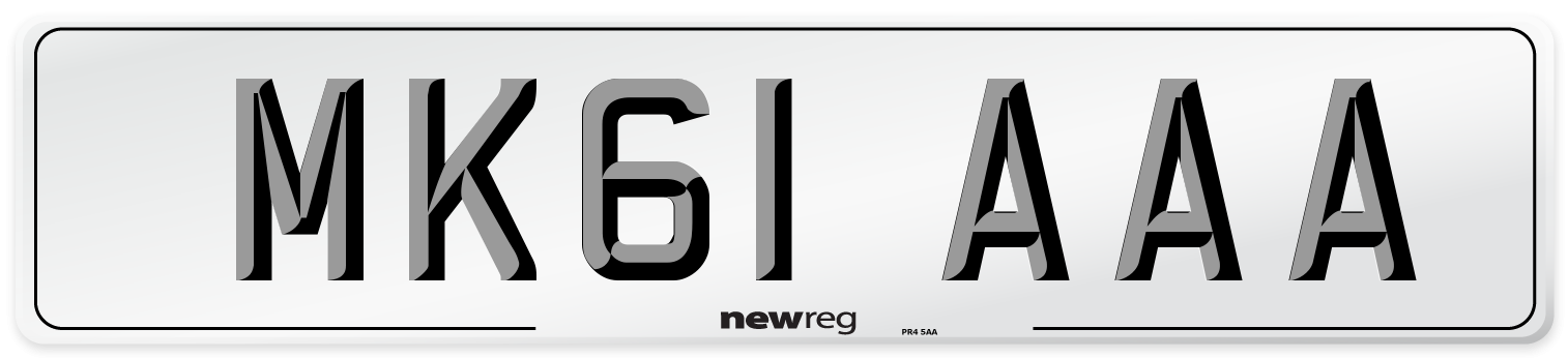 MK61 AAA Number Plate from New Reg